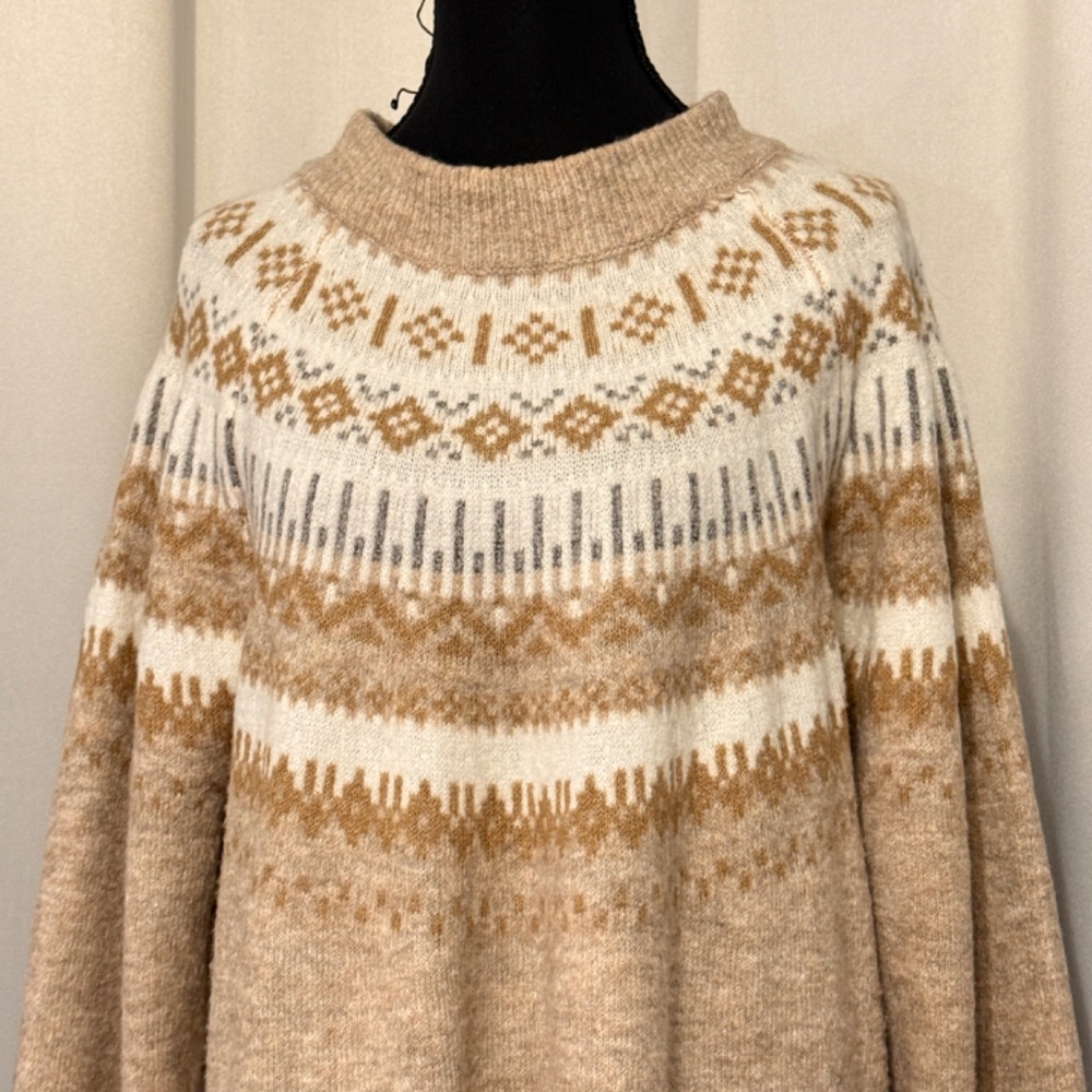 Maurices Plus Size Fair Isle Combo Sweater Dress - Picture 3 of 3